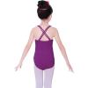 imageDaydance Ballet Leotards for Girls Short Sleeve Leotards for DancingPurplecami
