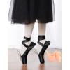 imageDaydance Ballet Pointe Shoes Girls Women Ribbon Ballerina Shoes with Toe PadsBlack