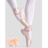 imageDaydance Ballet Pointe Shoes Girls Women Ribbon Ballerina Shoes with Toe PadsPink