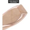 imageDaydance Ballet Pointe Shoes Girls Women Ribbon Ballerina Shoes with Toe PadsPinkleather Toe