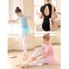 imageDaydance Ballet Pointe Shoes Girls Women Ribbon Ballerina Shoes with Toe PadsRed