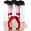 imageDaydance Ballet Pointe Shoes Girls Women Ribbon Ballerina Shoes with Toe PadsRed