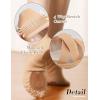 imageDaydance Beige Elastic Canvas Ballet ShoesSlippers for Women GirlsBrown