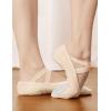 imageDaydance Beige Elastic Canvas Ballet ShoesSlippers for Women GirlsPink