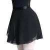 imageDaydance Black Girls Women Ballet Wrap Skirts Sheer Chiffon Dance Over Scarf for LeotardsBlack