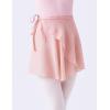 imageDaydance Black Girls Women Ballet Wrap Skirts Sheer Chiffon Dance Over Scarf for LeotardsFlesh Pink