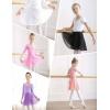 imageDaydance Black Girls Women Ballet Wrap Skirts Sheer Chiffon Dance Over Scarf for LeotardsFlesh Pink