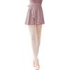 imageDaydance Black Girls Women Ballet Wrap Skirts Sheer Chiffon Dance Over Scarf for LeotardsLight Brown