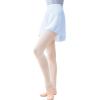 imageDaydance Black Girls Women Ballet Wrap Skirts Sheer Chiffon Dance Over Scarf for LeotardsSky Blue