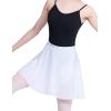 imageDaydance Black Girls Women Ballet Wrap Skirts Sheer Chiffon Dance Over Scarf for LeotardsWhite