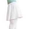 imageDaydance Black Girls Women Ballet Wrap Skirts Sheer Chiffon Dance Over Scarf for LeotardsWhitehigh Quality