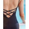 imageDaydance Camisole Dance Leotards for Women Cotton Spaghetti Straps Ballet CostumesBlack 3