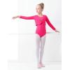imageDaydance Girls Dance Crop Tops Ballet Wrap Shrug Sweater Long SleeveFusia