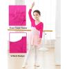 imageDaydance Girls Dance Crop Tops Ballet Wrap Shrug Sweater Long SleeveFusia