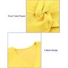 imageDaydance Girls Dance Crop Tops Ballet Wrap Shrug Sweater Long SleeveYellow