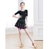 imageDaydance Girls Dance Skirt Latin Ballroom Samba Tango Practice Dress with Boy ShortsBlackfusia