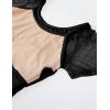 imageDaydance Girls Women Ballet Outfits Lace Cap Sleeve Dance Leotards for Gymnastics Aerial Yoga SwimmingBlackfaux 2 Piece
