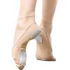 imageDaydance Girls Women Ballet Shoes Canvas 4 Way Stretch Dance Slippers no StringsLight Brown