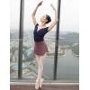 imageDaydance Girls Women Pull On Ballet Skirt Elastic Mini Skirt for DancingBrown