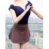 imageDaydance Girls Women Pull On Ballet Skirt Elastic Mini Skirt for DancingBrown