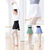 imageDaydance Girls Women Pull On Ballet Skirt Elastic Mini Skirt for DancingGreen
