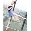 imageDaydance Girls Women Pull On Ballet Skirt Elastic Mini Skirt for DancingLight Blue