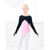 imageDaydance Kids Girls Ballet Shrug Knit Pullover Dance Sweater with Thumb HolesBlack