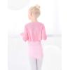 imageDaydance Kids Girls Ballet Shrug Knit Pullover Dance Sweater with Thumb HolesPink