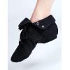imageDaydance Lace Up Jazz Boots Ankle Length Dance Shoes for Kids Girl Boy Women AdultBlack