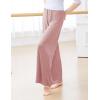 imageDaydance Modal Teen Girls Women Palazzo Pants for Dance Wide Leg Loungewear for Ballet Work Out YogaPink