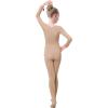 imageDaydance Nude Kids Girls Base Layers Set Tan Active Undergarments for Dance Ballet Gymnastics Performance in WinterNude