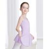 imageDaydance Skirted Leotards Girls Short Sleeve Leotard Dress for Ballet DanceLilacliningcamisole Dress
