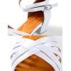 imageDaydance Tan Girls Latin Dance Shoes Women Low Heels Tango Salsa Ballroom ShoesWhite