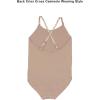 imageDaydance Tan Leotard Kids Seamless Camisole Dance Leotards for Ballet Gymnastics with Adjustable StrapsTan