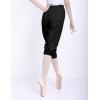 imageDaydance Teen Girls Women Ballet Ripstop Pants Lightweight Intensity Nylon Perspiration Trousers for DanceBlack