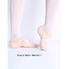 imageDaydance Teens Women Elastic Canvas Ballet Shoes Soft Split Sole Dance Slippers for Gymnastics YogaBallet Pink