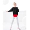 imageDaydance Toddler Girls Dance Sweaters Batwing Sleeve Ballet Warm Up for LeotardsBlackbat Sleeve