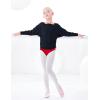 imageDaydance Toddler Girls Dance Sweaters Batwing Sleeve Ballet Warm Up for LeotardsBlackbat Sleeve
