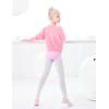 imageDaydance Toddler Girls Dance Sweaters Batwing Sleeve Ballet Warm Up for LeotardsPinkbat Sleeve