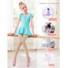 imageDaydance Toddler Girls Women Soft Ballet Convertible Tights for Dance Gymnastics Under Dress 60D 215 Years Women SizeTanupgrade