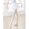 imageDaydance White Ballet Wrap Skirts for Women Lyrical Embroider Dance Skirts 2 LayersWhite