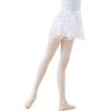 imageDaydance White Ballet Wrap Skirts for Women Lyrical Embroider Dance Skirts 2 LayersWhite