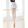 imageDaydance White Ballet Wrap Skirts for Women Lyrical Embroider Dance Skirts 2 LayersYellow