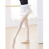 imageDaydance White Ballet Wrap Skirts for Women Lyrical Embroider Dance Skirts 2 LayersYellow
