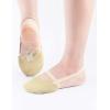 imageDaydance Women Girls Rhythmic Gymnastic Shoes Microfiber Lyrical Half Toe ShoesTan
