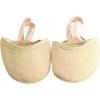 imageDaydance Women Girls Rhythmic Gymnastic Shoes Microfiber Lyrical Half Toe ShoesTan