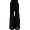 imageDaydance Women Palazzo Pants Loose 2 Layers Side Slit Loungewear for Dance Ballet YogaBlack2 Layers