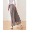 imageDaydance Women Palazzo Pants Loose 2 Layers Side Slit Loungewear for Dance Ballet YogaGrey2 Layers