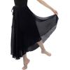 imageDaydance Womens Ballet Skirts Long Sheer Dance Skirts Black with Tie WaistBlack82cm