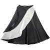 imageDaydance Womens Ballet Skirts Long Sheer Dance Skirts Black with Tie WaistBlackwhite58cm